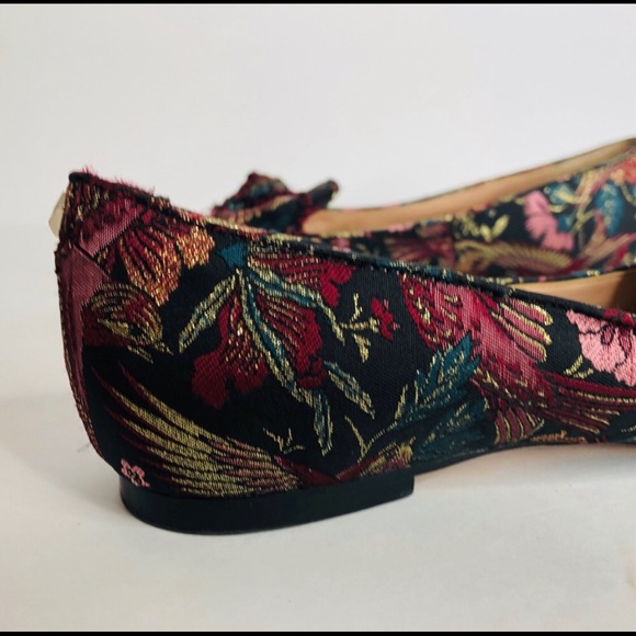 SAM EDELMAN Brocade Bow Bird Flats - Picture 5 of 10